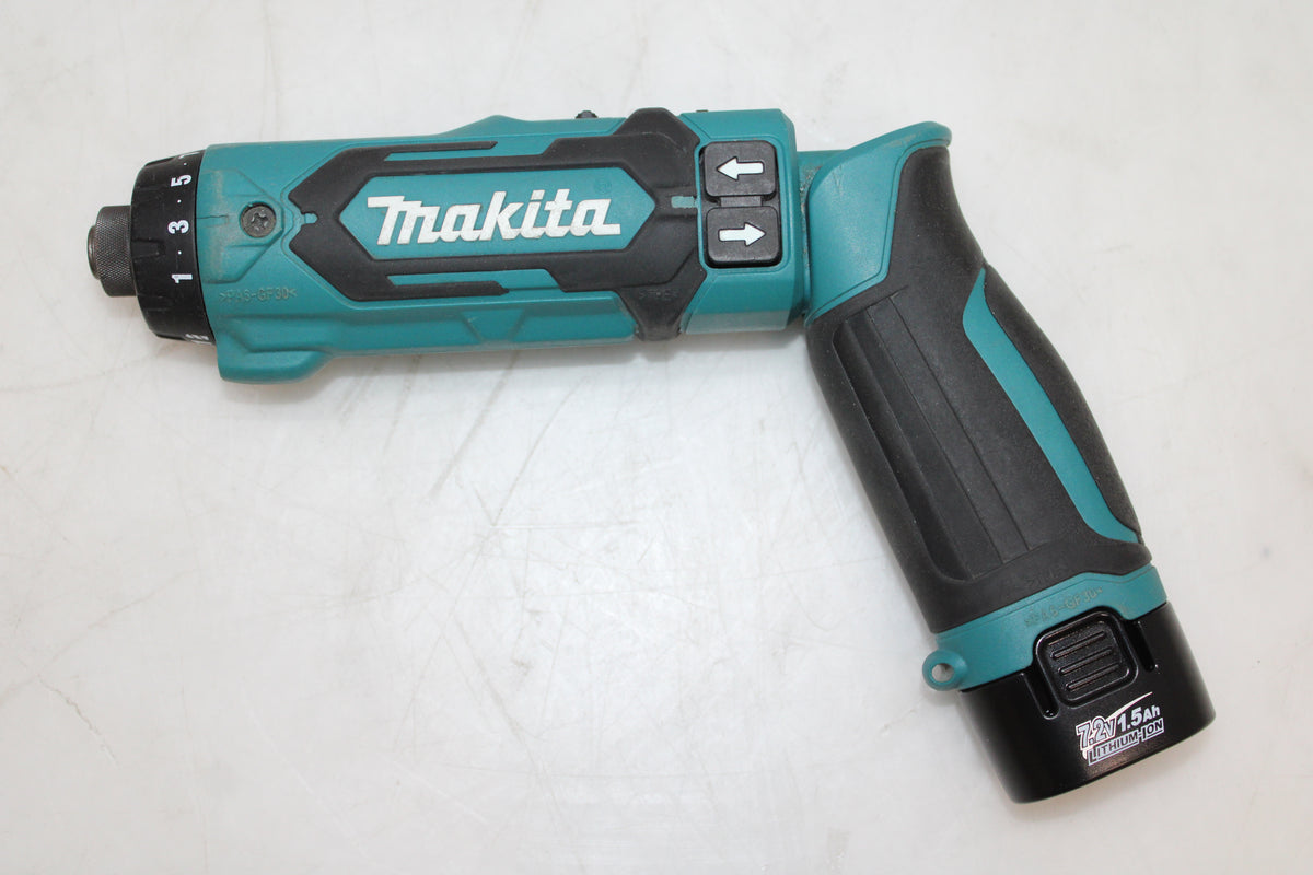 Makita Akku-Knickschrauber DF012DSE 7.2V 1.5Ah Li-Ion 2-Gang inkl. 2. Akku - 0088381838009