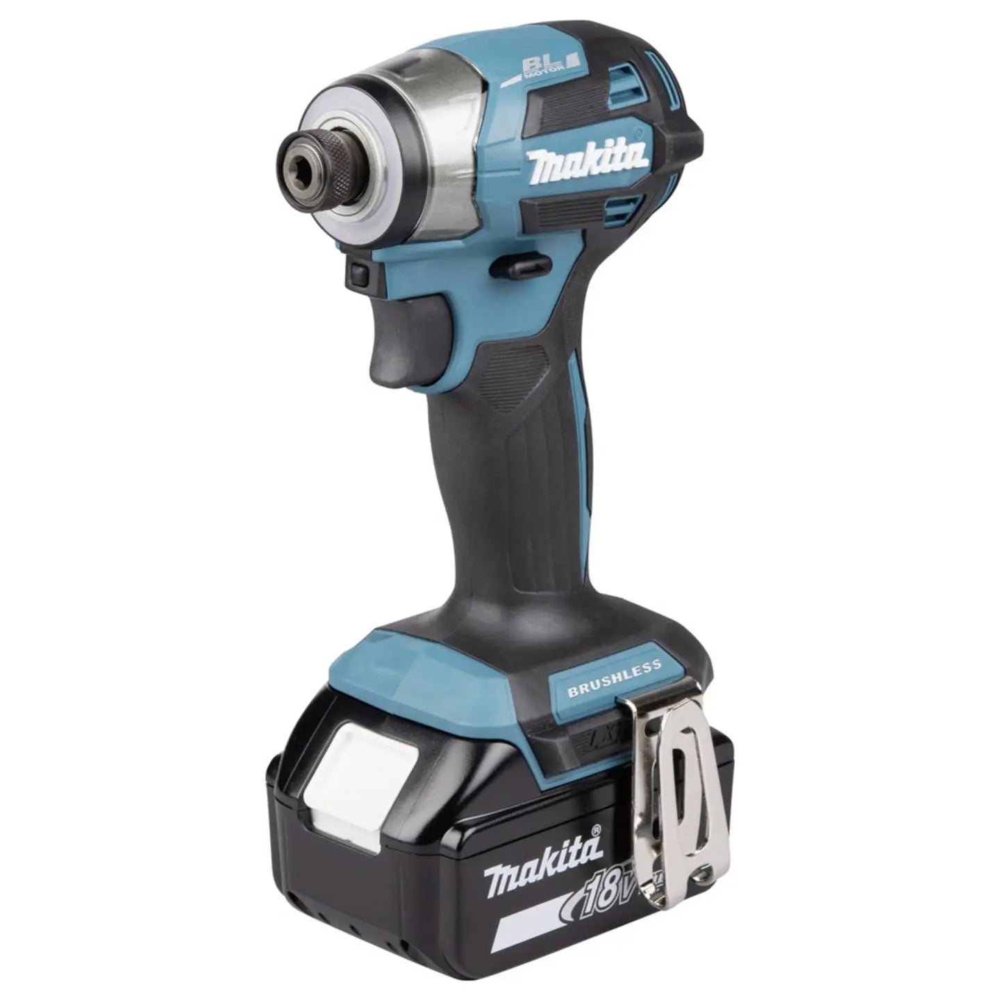 B-Ware Makita Akku Schlagschrauber Drehschrauber 18 V Set Makpac Einhängebügel 2 Akkus - 197050001344