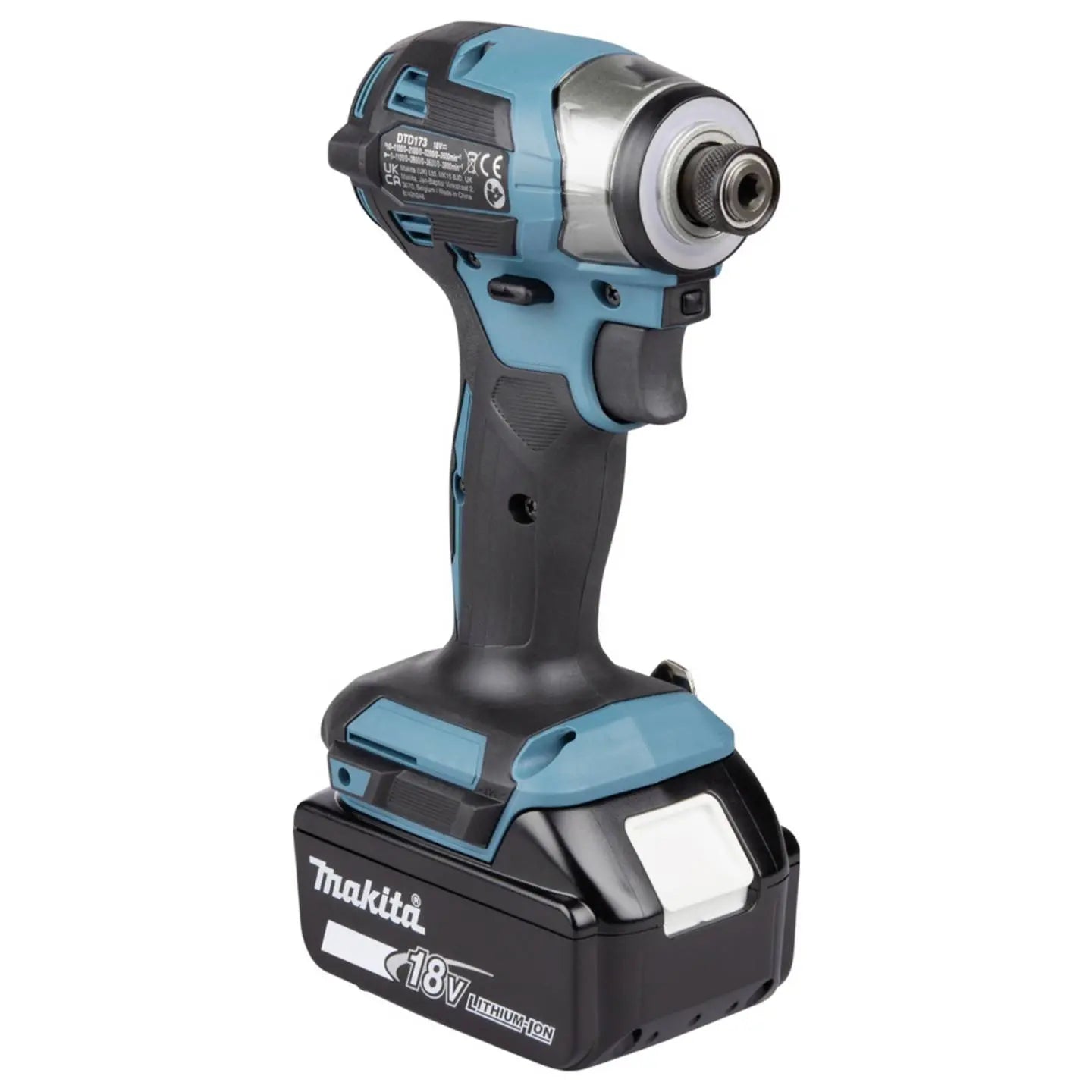 B-Ware Makita Akku Schlagschrauber Drehschrauber 18 V Set Makpac Einhängebügel 2 Akkus - 197050001344
