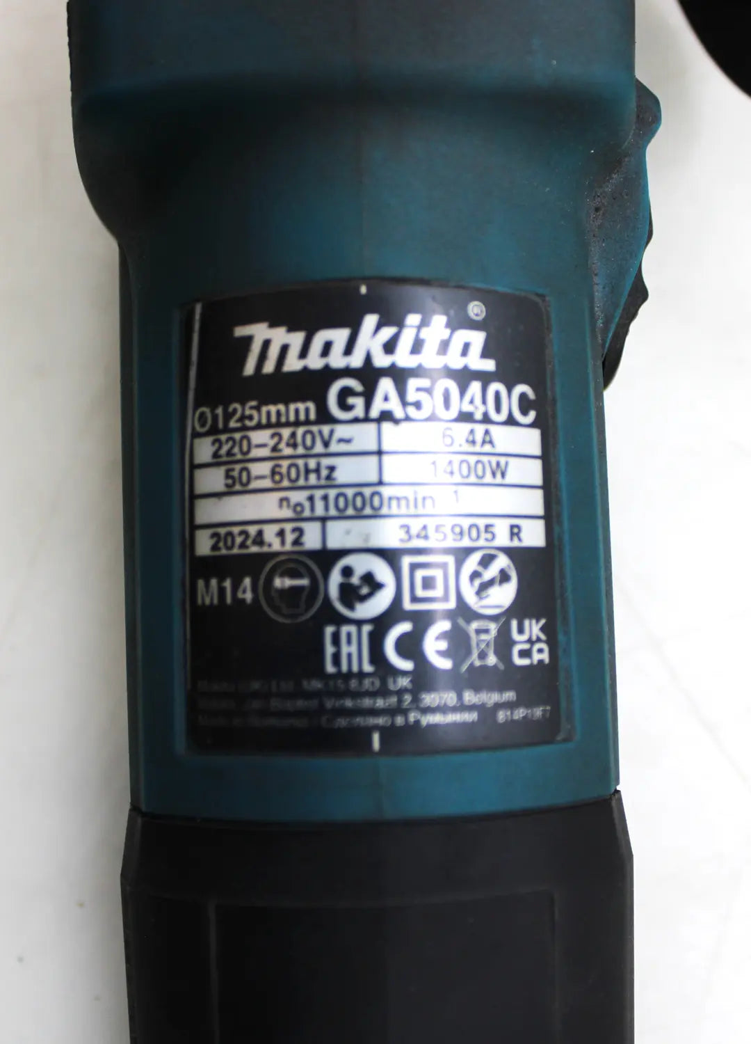 B-Ware Makita Ga5040 Cz1 Winkelschleifer Scheibendurchmesser 125mm 1400 W Siehe Text/Foto - 88381651547