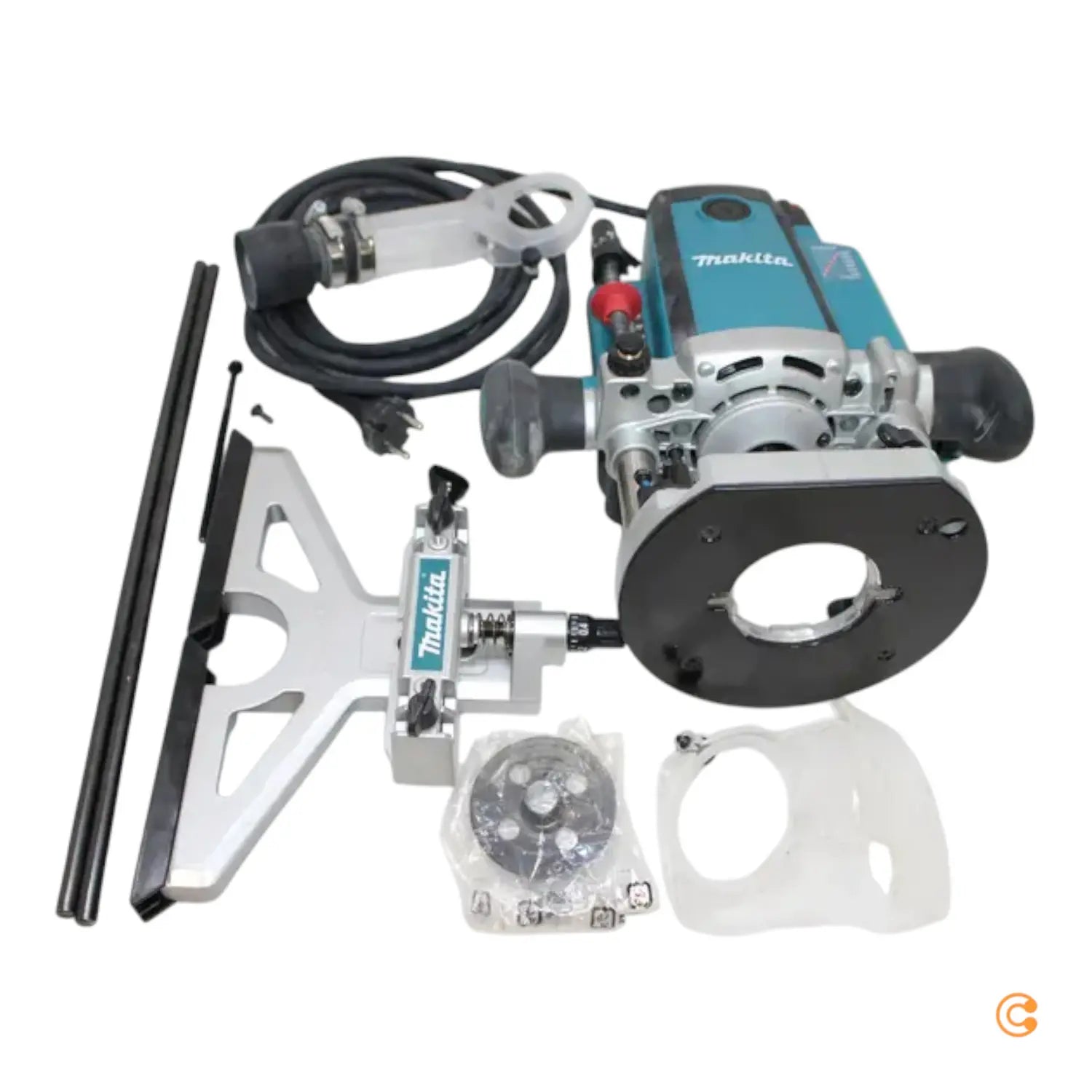 Makita Oberfräse Fräse 2300 W Makpac Set Werkzeugaufnahme 12mm Blau B-Ware - 88381782968