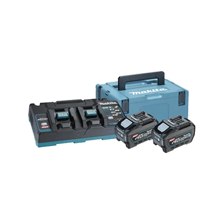 B-Ware Makita Power Source Kit Set Akku Doppel Ladegerät 40 V Max 5 Ah 2 Stück - 88381583039