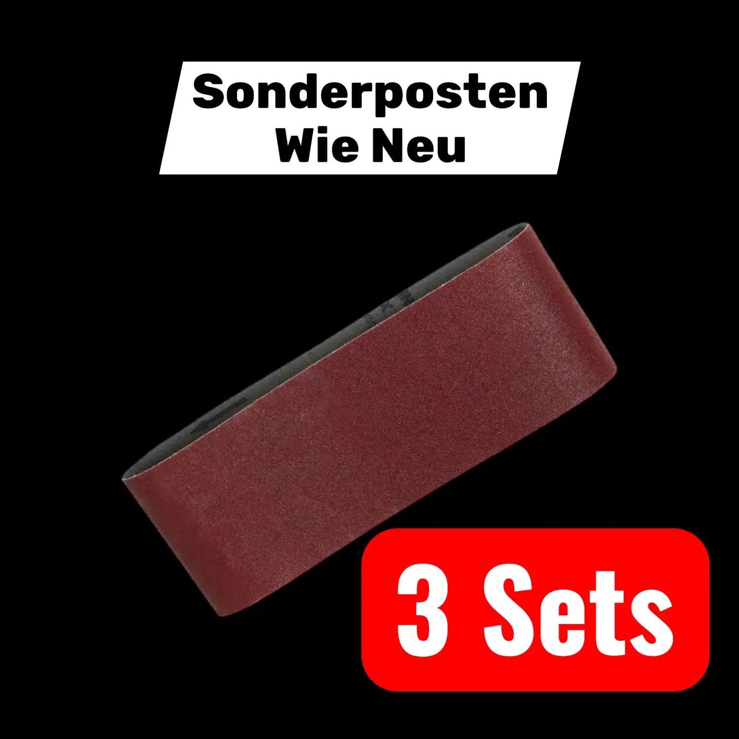 B-Ware Makita Schleifband Schleifstreifen 100x610mm K240 Weiß Bandschleifer 3 Sets - 88381972659