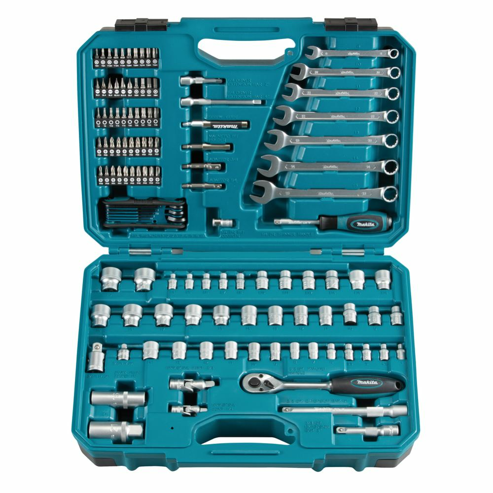B-Ware Makita Werkzeug Set 120 Tlg. Werkstattaufbewahrung Werkzeugkoffer Werkzeugwagen - 88381570251