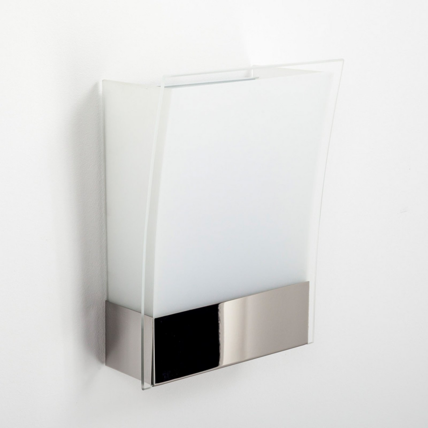 Lindby Malthe Wandleuchte Wandleuchte Lampe Leuchte E27 Glas Metall Weiß Chrom B-Ware - 6291105706438