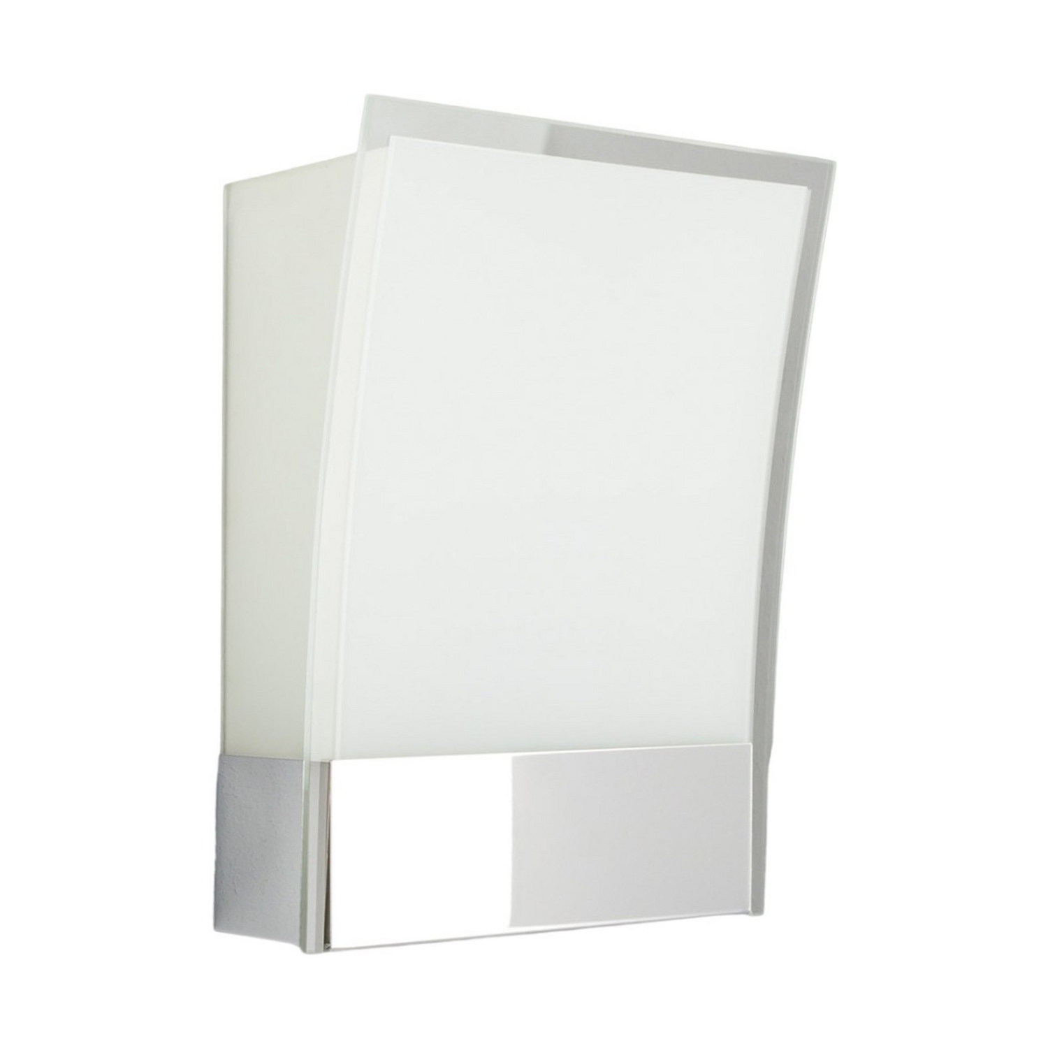 Lindby Malthe Wandleuchte Wandleuchte Lampe Leuchte E27 Glas Metall Weiß Chrom B-Ware - 6291105706438