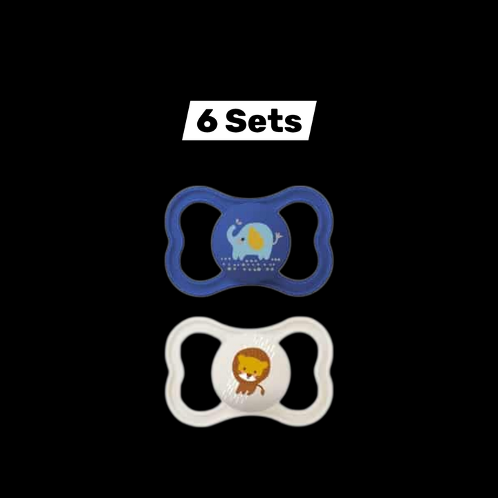 Mam Air Schnuller 2 St. Silikon 6 16 Monate Elefant Löwe Baby 6 Sets B-Ware - 4042894713464