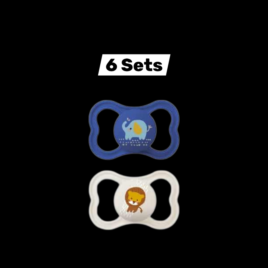 Mam Air Schnuller 2 St. Silikon 6 16 Monate Elefant Löwe Baby 6 Sets B-Ware - 4042894713464