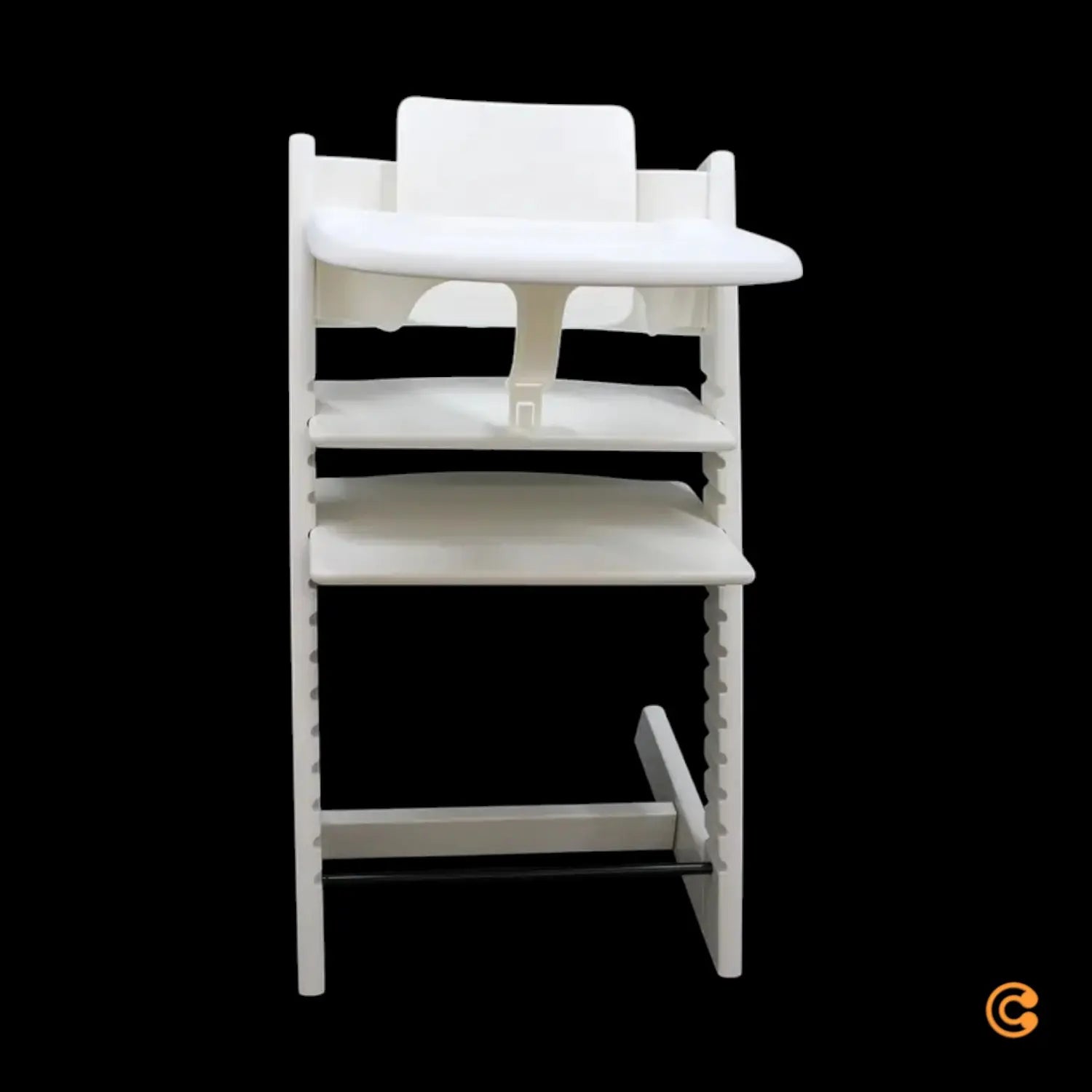 B-Ware Stokke Hochstuhl Set Tripp Trapp Kinderstuhl Weiß Baby Set Tablett Komplettset - 2000587971401