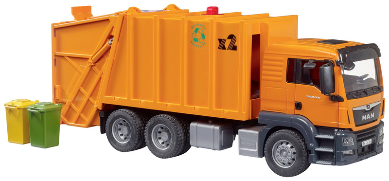 B-Ware Man Tgs Müll Lkw Hecklader Nutzfahrzeug Modell 1 16 Abfallbehälter Drehbar  - 4001702037604