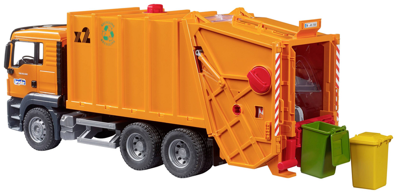 B-Ware Man Tgs Müll Lkw Hecklader Nutzfahrzeug Modell 1 16 Abfallbehälter Drehbar  - 4001702037604