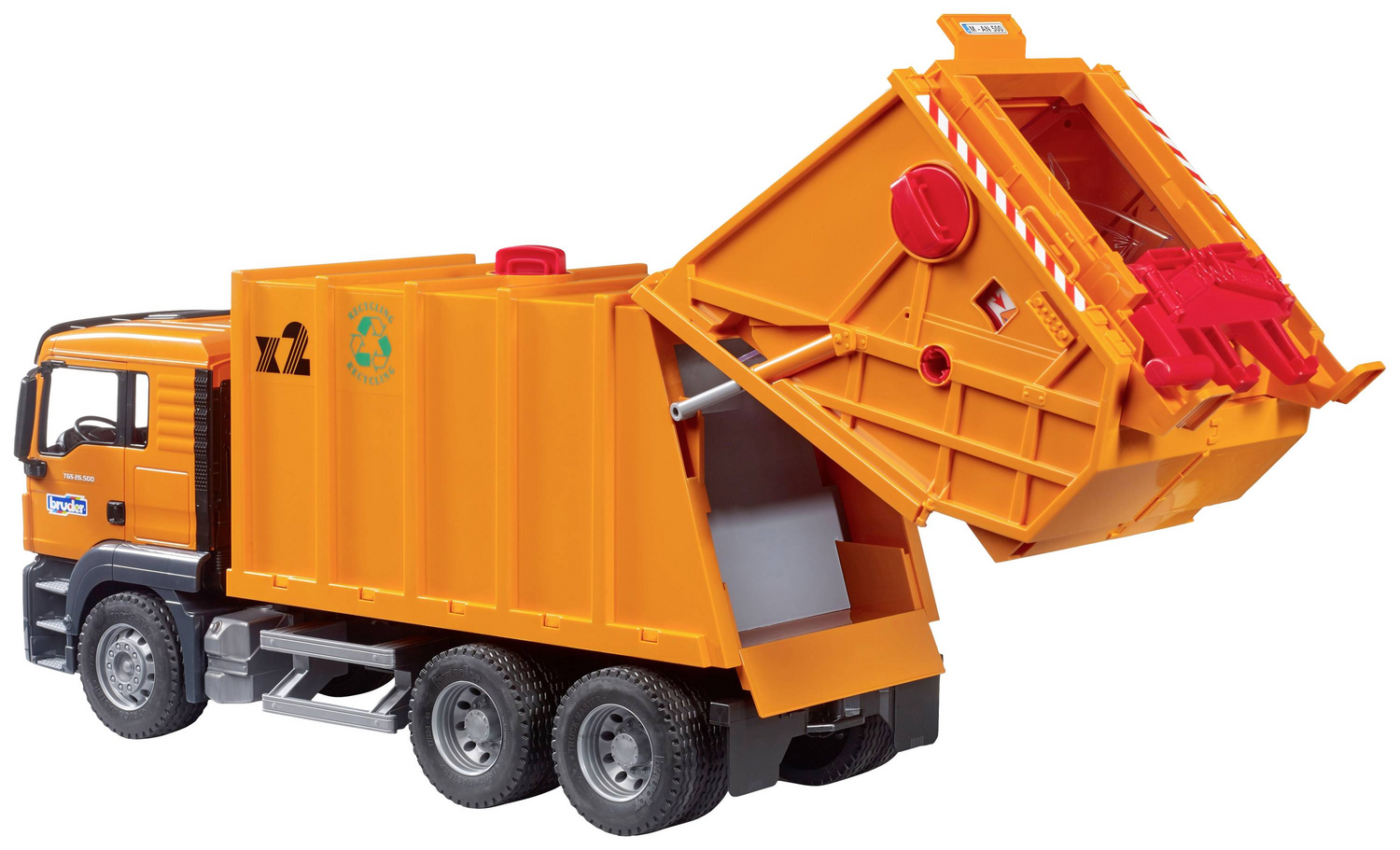 B-Ware Man Tgs Müll Lkw Hecklader Nutzfahrzeug Modell 1 16 Abfallbehälter Drehbar  - 4001702037604