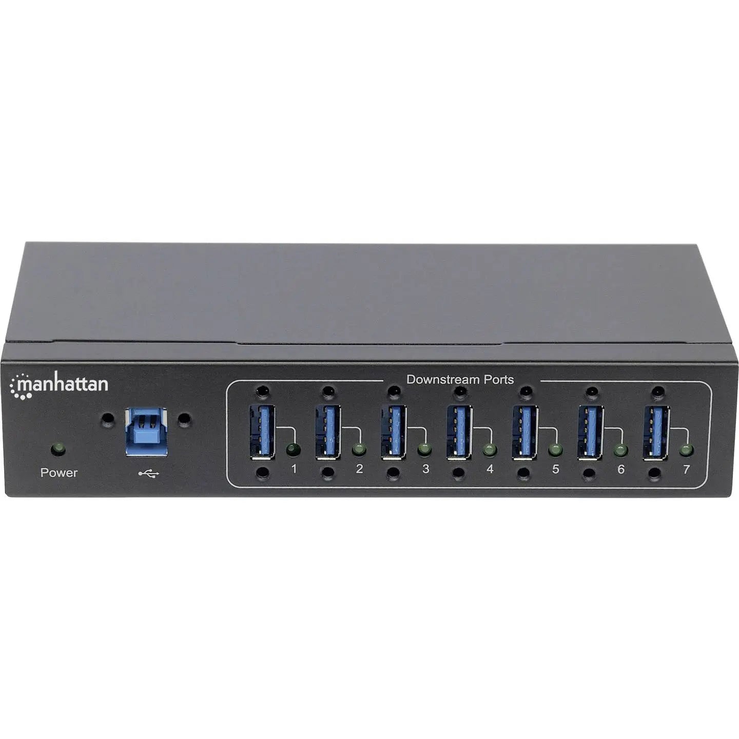 B-Ware Manhattan Mh 7 Port Usb3.0 Hub Verteiler Industrieanwendung Mehrfachanschluss  - 766623164405