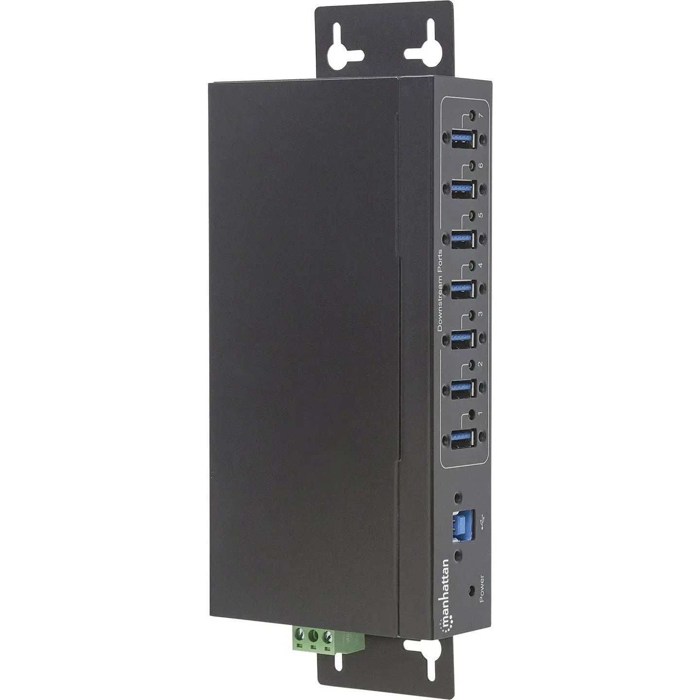 B-Ware Manhattan Mh 7 Port Usb3.0 Hub Verteiler Industrieanwendung Mehrfachanschluss  - 766623164405
