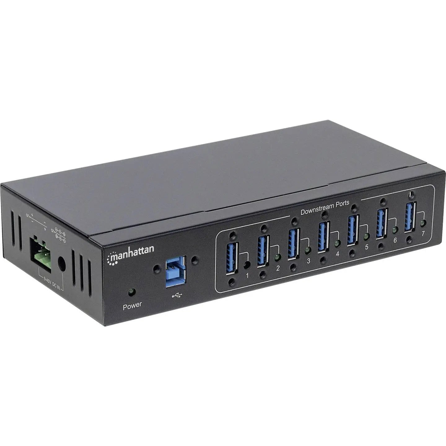 B-Ware Manhattan Mh 7 Port Usb3.0 Hub Verteiler Industrieanwendung Mehrfachanschluss  - 766623164405