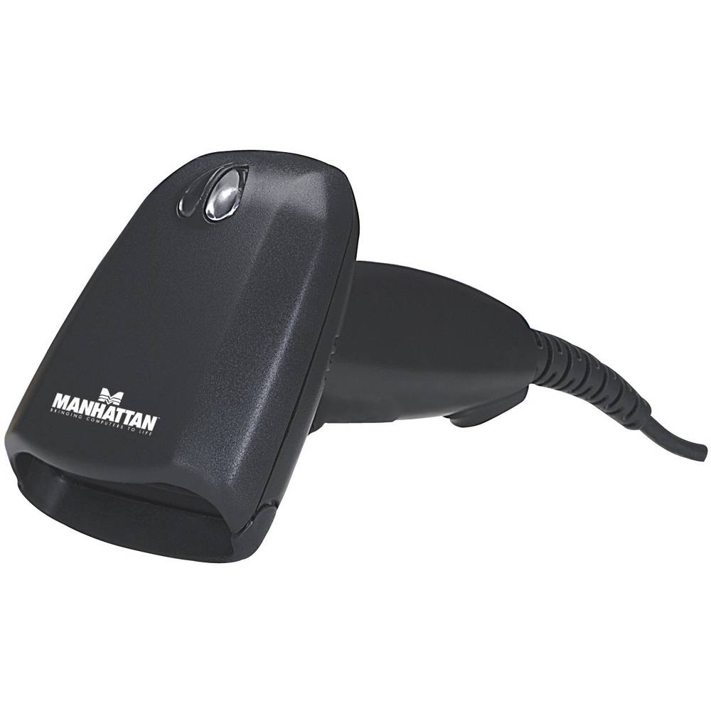 Manhattan 177672 USB-Kit Barcode-Scanner Handscanner Scanner 1D CCD USB Schwarz - 0766623177672