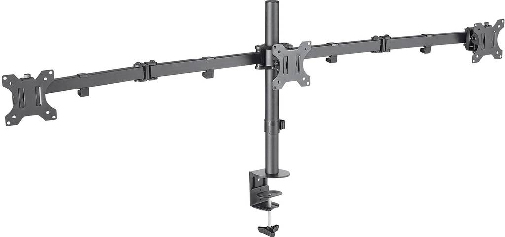 Manhattan 3fach Monitor-Tischhalterung 33,0 cm (13") - 68,6 cm (27") Neigbar - 0766623461658