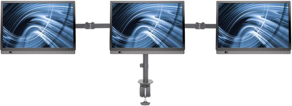 Manhattan 3fach Monitor-Tischhalterung 33,0 cm (13") - 68,6 cm (27") Neigbar - 0766623461658