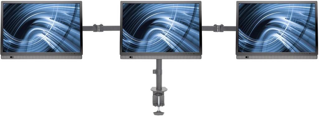 Manhattan 3fach Monitor-Tischhalterung 33,0 cm (13") - 68,6 cm (27") Neigbar - 0766623461658