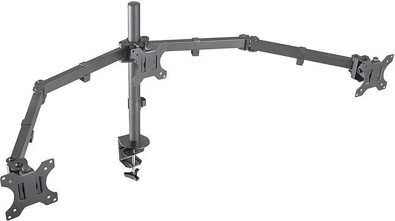 B-Ware Manhattan 3fach Monitor Tischhalterung 33,0 Cm (13")   68,6 Cm (27") Neigbar - 766623461658