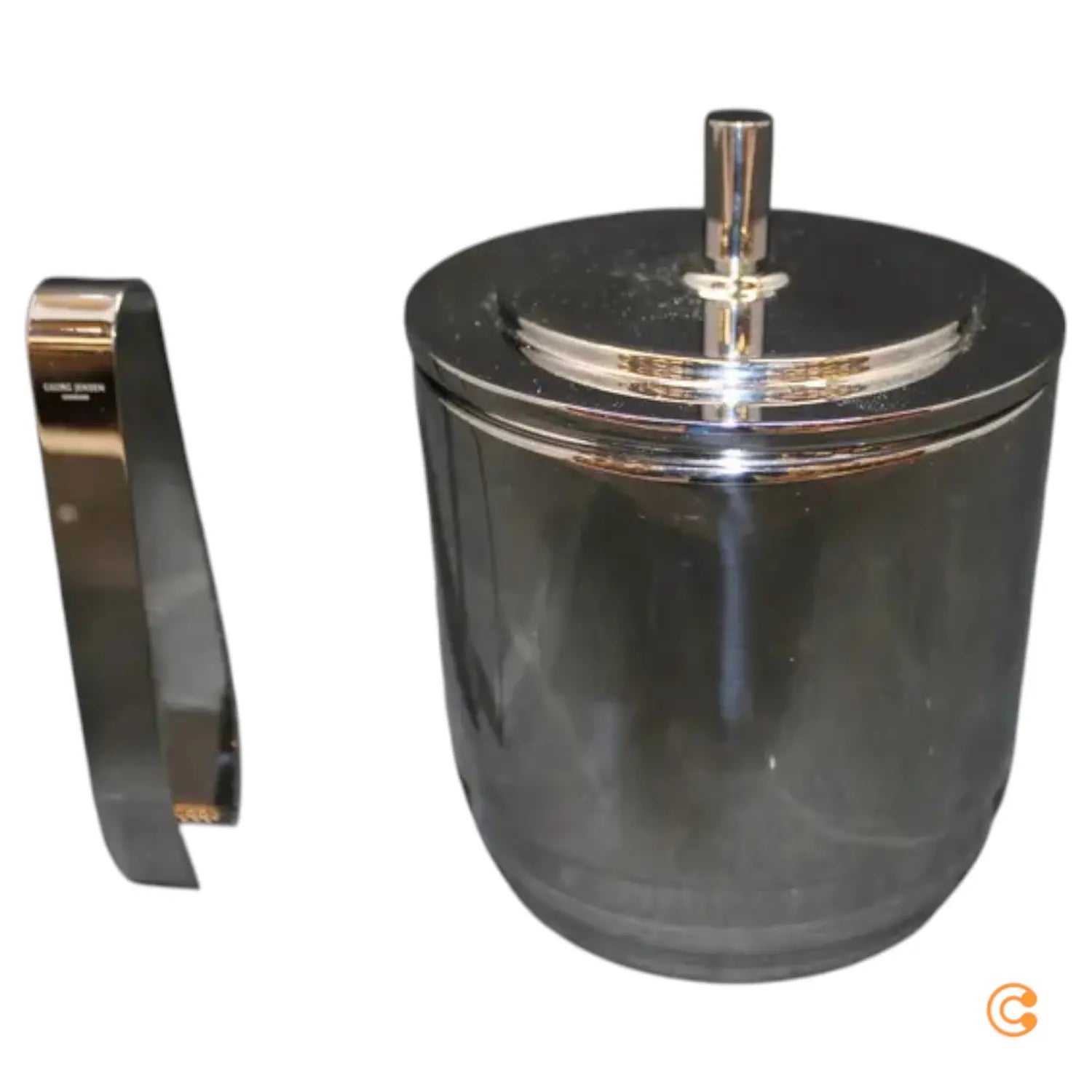 C-Ware Georg Jensen Manhattan Eimer Eiswürfelbehälter Eiseimer Zange Siehe Text/Foto - 5705145253247