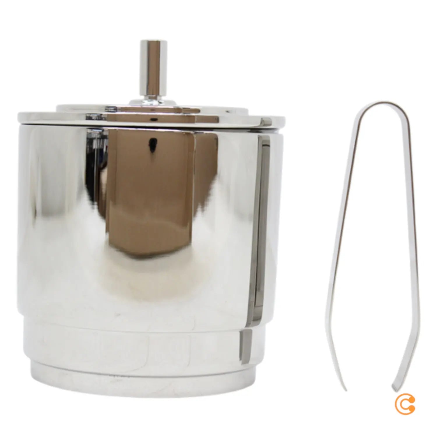 C-Ware Georg Jensen Manhattan Eimer Eiswürfelbehälter Eiseimer Zange Siehe Text/Foto - 5705145253247