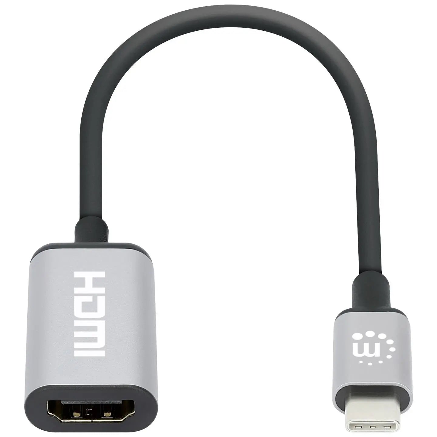 B-Ware Manhattan Adapter Verbindungskabel Usb C Hdmi Kabel Silber Videoübertragung 15cm - 766623153706