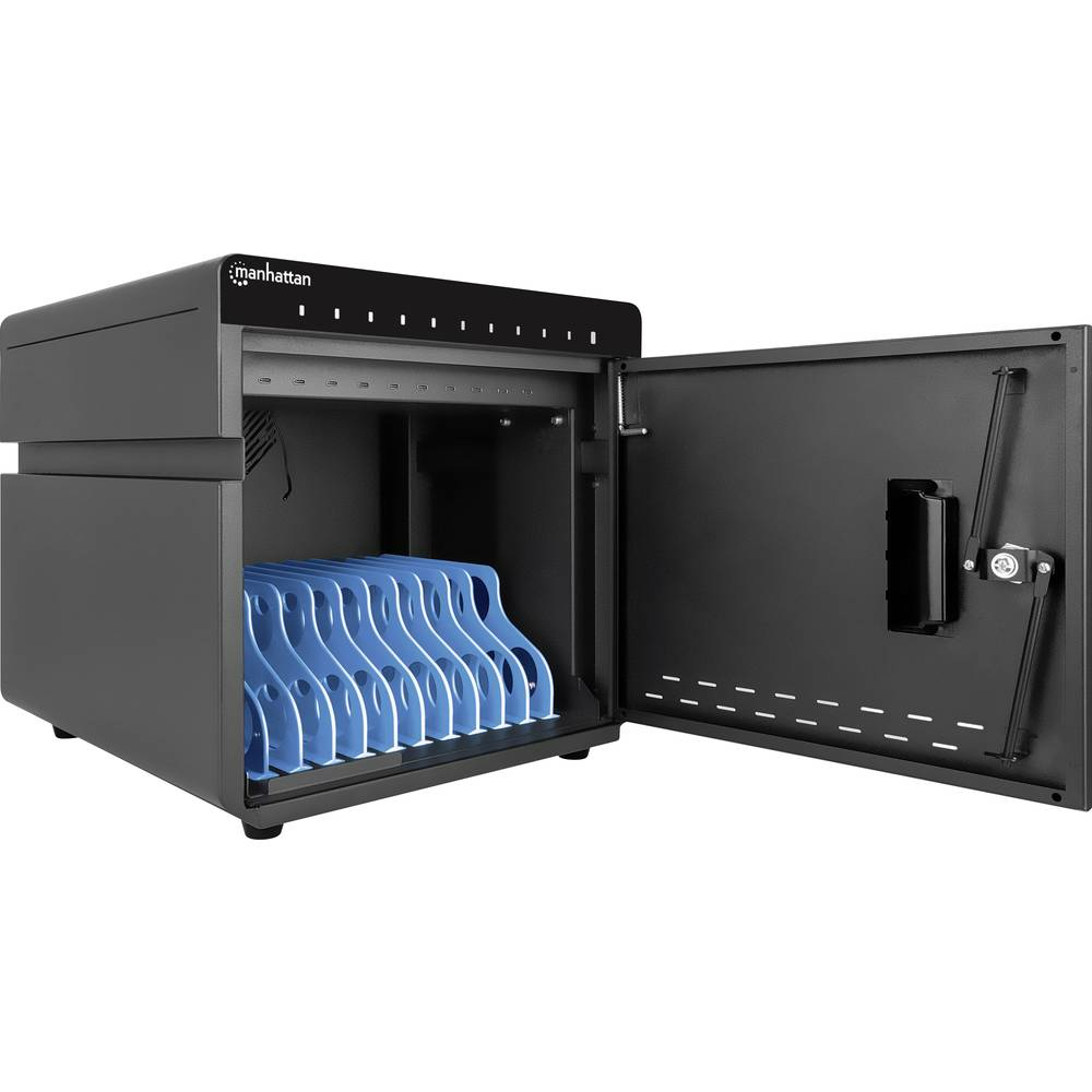 B-Ware Manhatten 10 Port Ladeschrank Managementschrank Usb C 180 W Handy Tablets Schrank - 766623715942