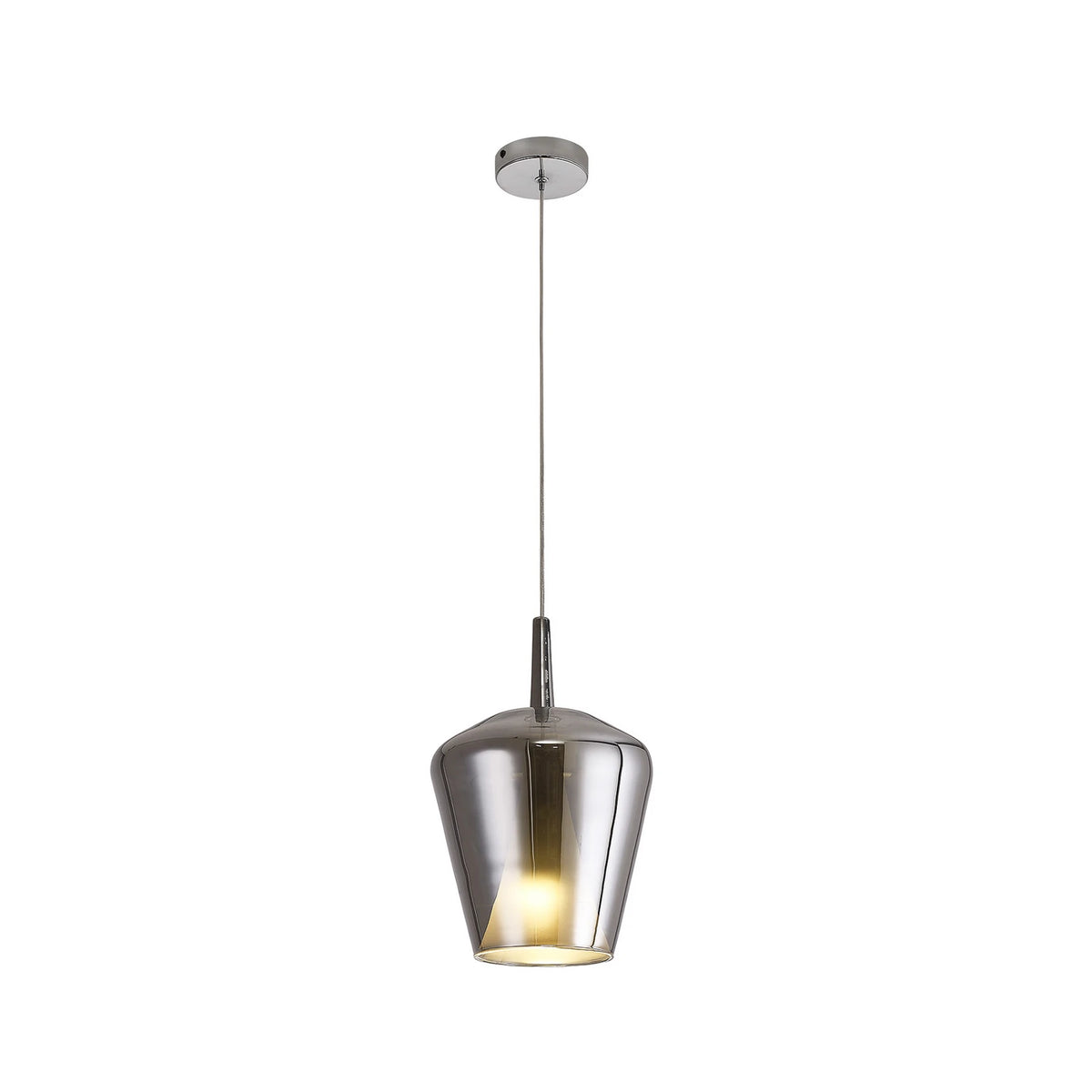 Mantra Iluminación Hängeleuchte Pendelleuchte Elsa Glas chrom E27 LED Ø 22,5 cm - 8435153282560