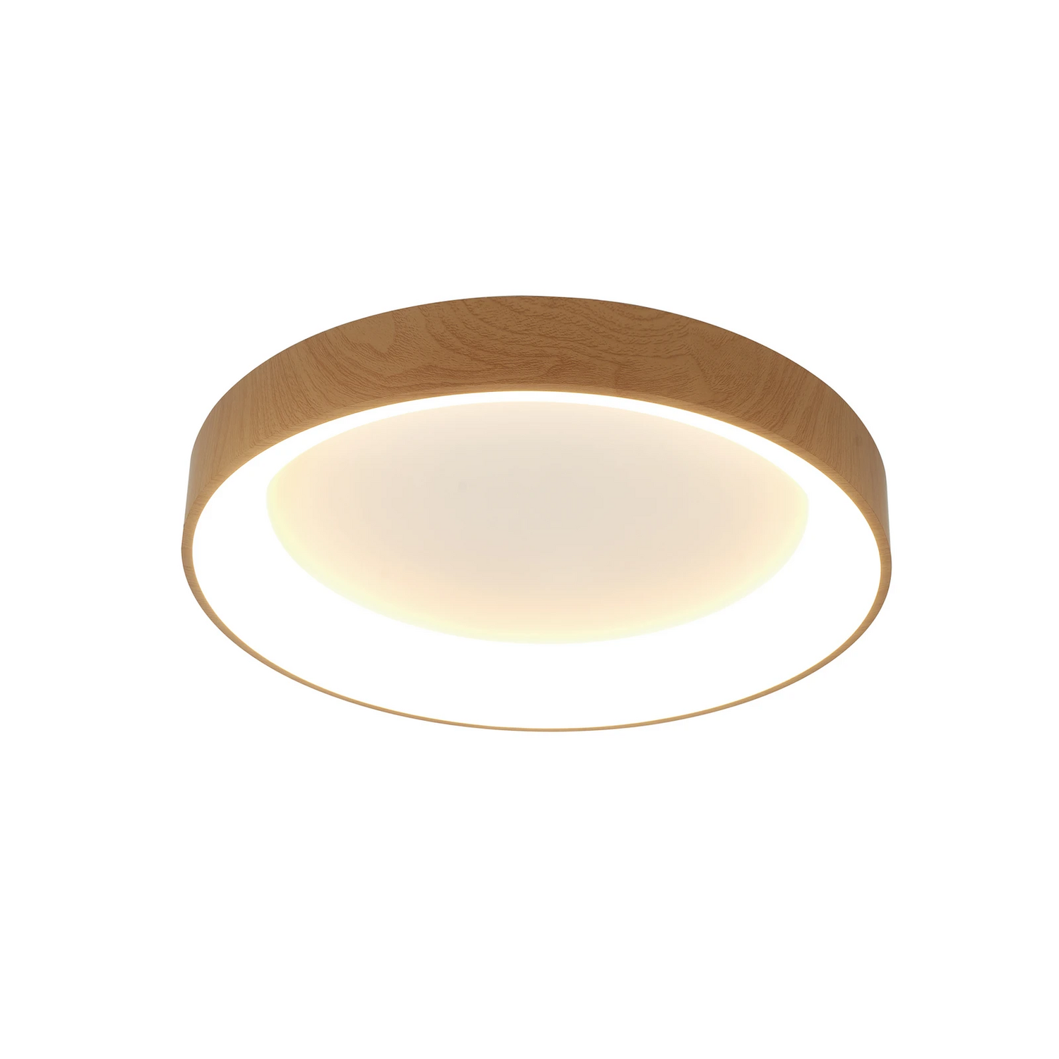 B-Ware Mantra Iluminación Led Deckenlampe Niseko Ii Cct Fernbedienung ø38cm Holzfar438