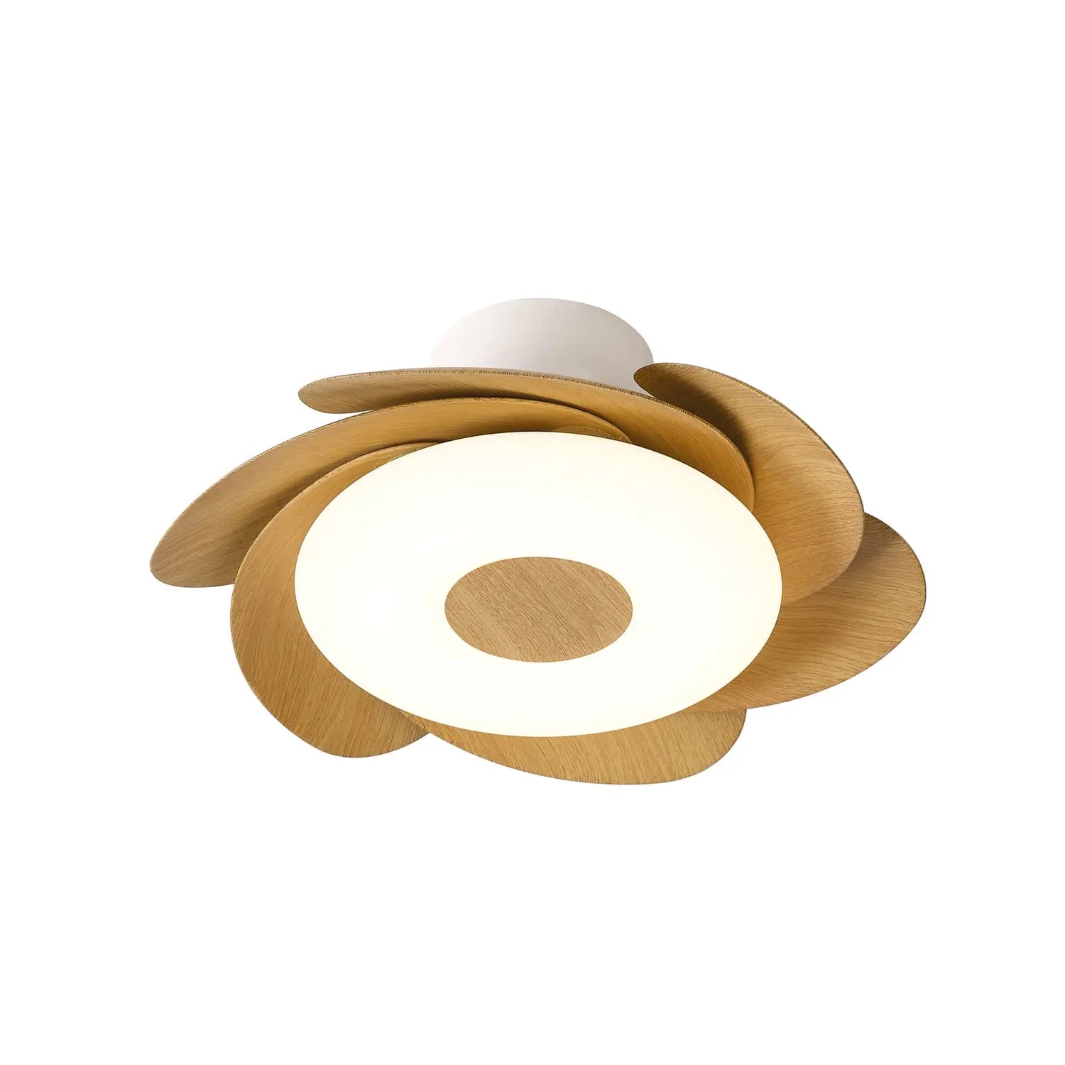 B-Ware Deckenventilator Ventilator Lampe Led Beleuchtung Mantra Iluminación Flower Holz - 8435153287046