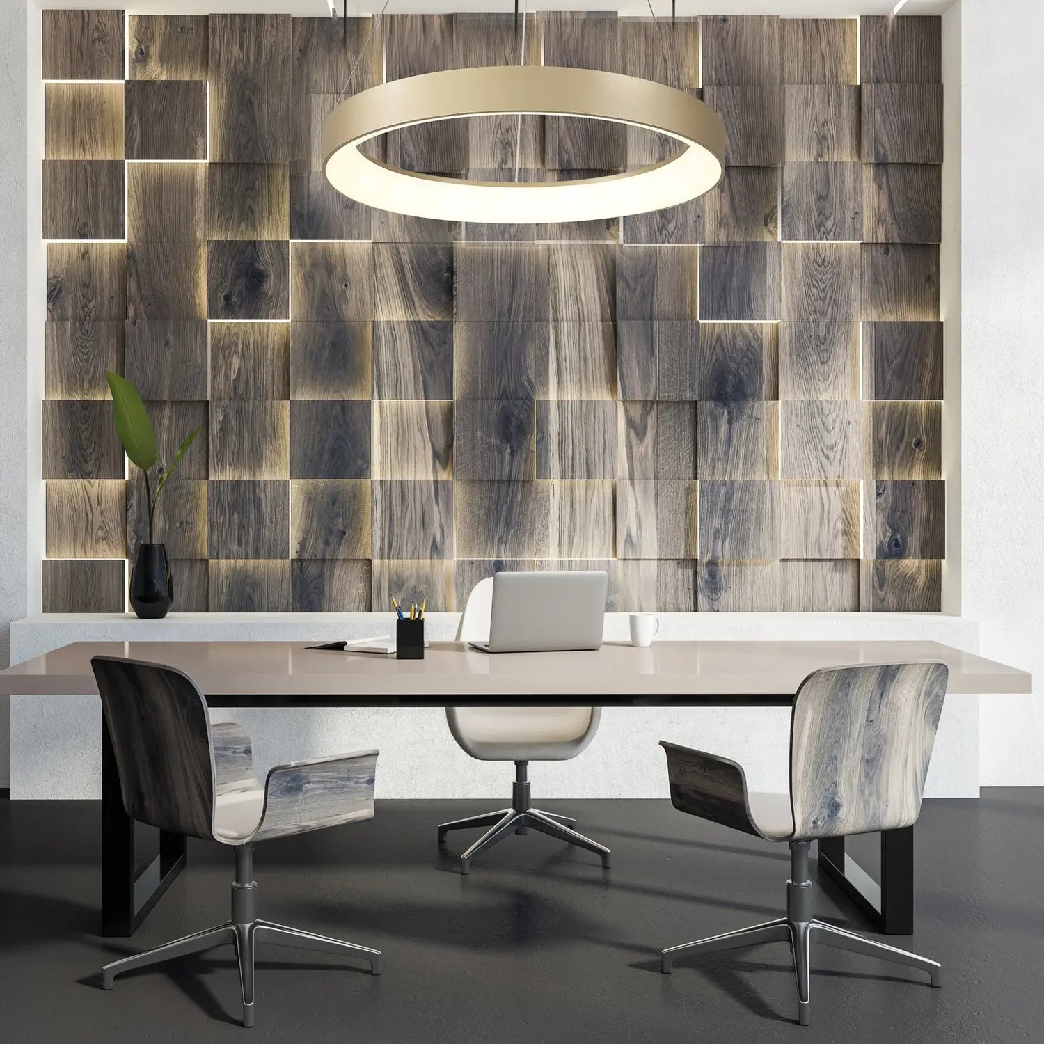 B-Ware Mantra Iluminación Led Hängeleuchte Niseko Ii Fernbedienung ø 38cm Goldfarben - 8435153286278