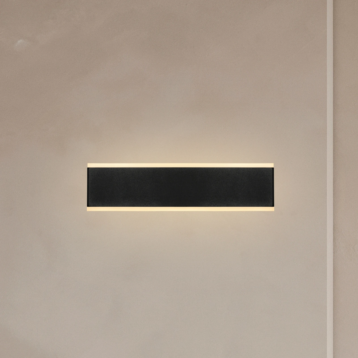 Mantra Iluminación Led Wandleuchte Nelson Breite 30,5 Cm Schwarz Cct Lampe Spot B-Ware