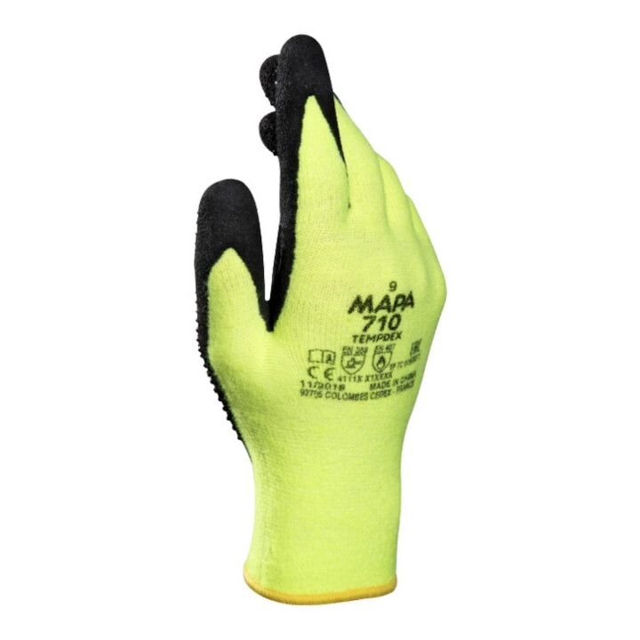 Mapa Hitzeschutzhandschuh Schutzhandschuh Temp Dex 710 Schwarz Gelb Gr 7 B-Ware - 3245427101276