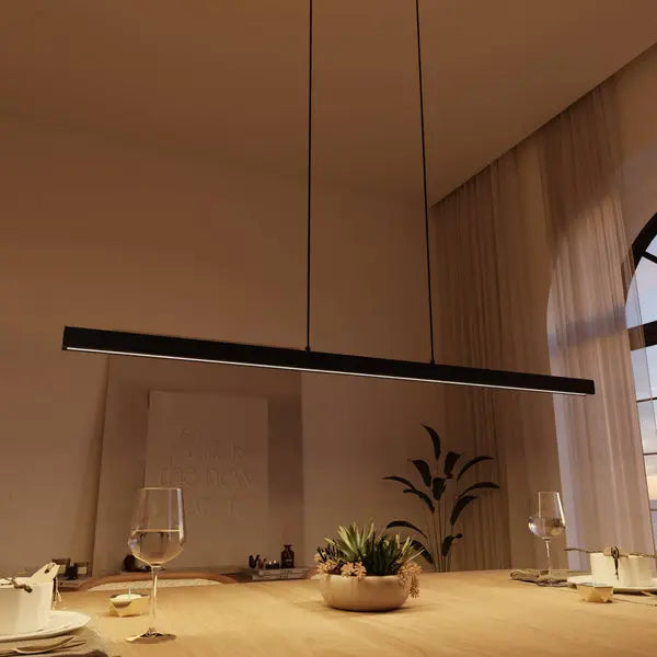 B-Ware Calimera Pendelleuchte Led Dimmbar Fernbedienung App Hängeleuchte Schwarz - 1