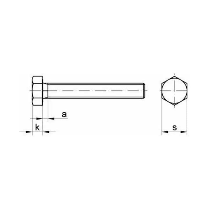 B-Ware Reyher Schraube Sechskantschraube Din 933 M12x20 Stahl Feuerverzinkt 100 Stück - 9338200120020