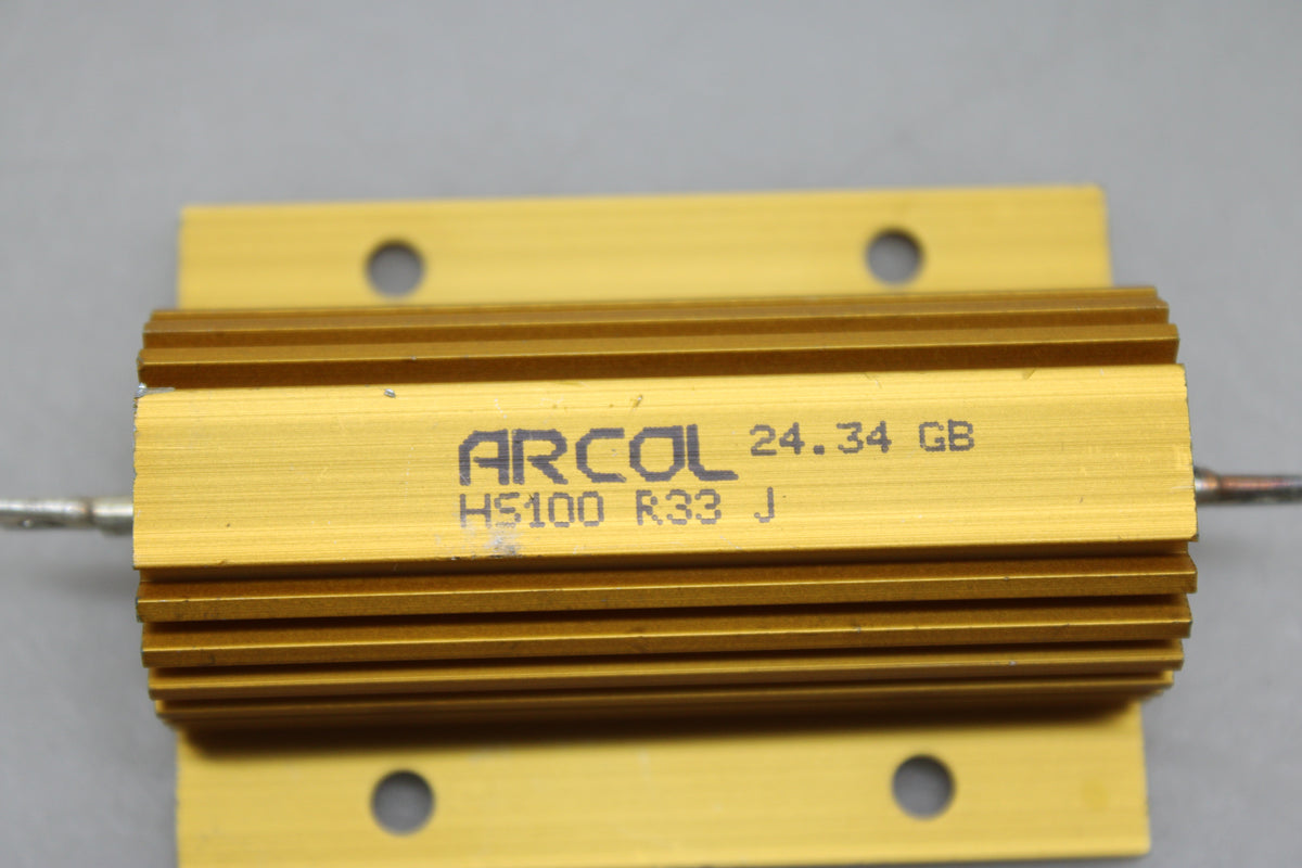 Ohmite HS100 0,33Ω 100W Drahtwiderstand Aluminiumgehäuse 5% 10 STÜCK - 1