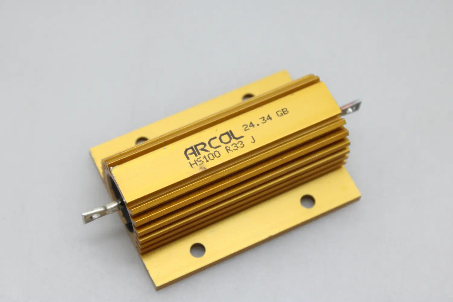 B-Ware Ohmite Hs100 0,33ω 100 W Drahtwiderstand Aluminiumgehäuse 5% 10 Stück - 1