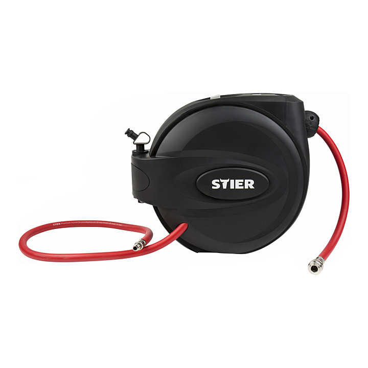 B-Ware Stier Sst 15 Schlauchtrommel Druckluft Max. Druck 20 Bar Auto Stopp Funktion - 4260439000224