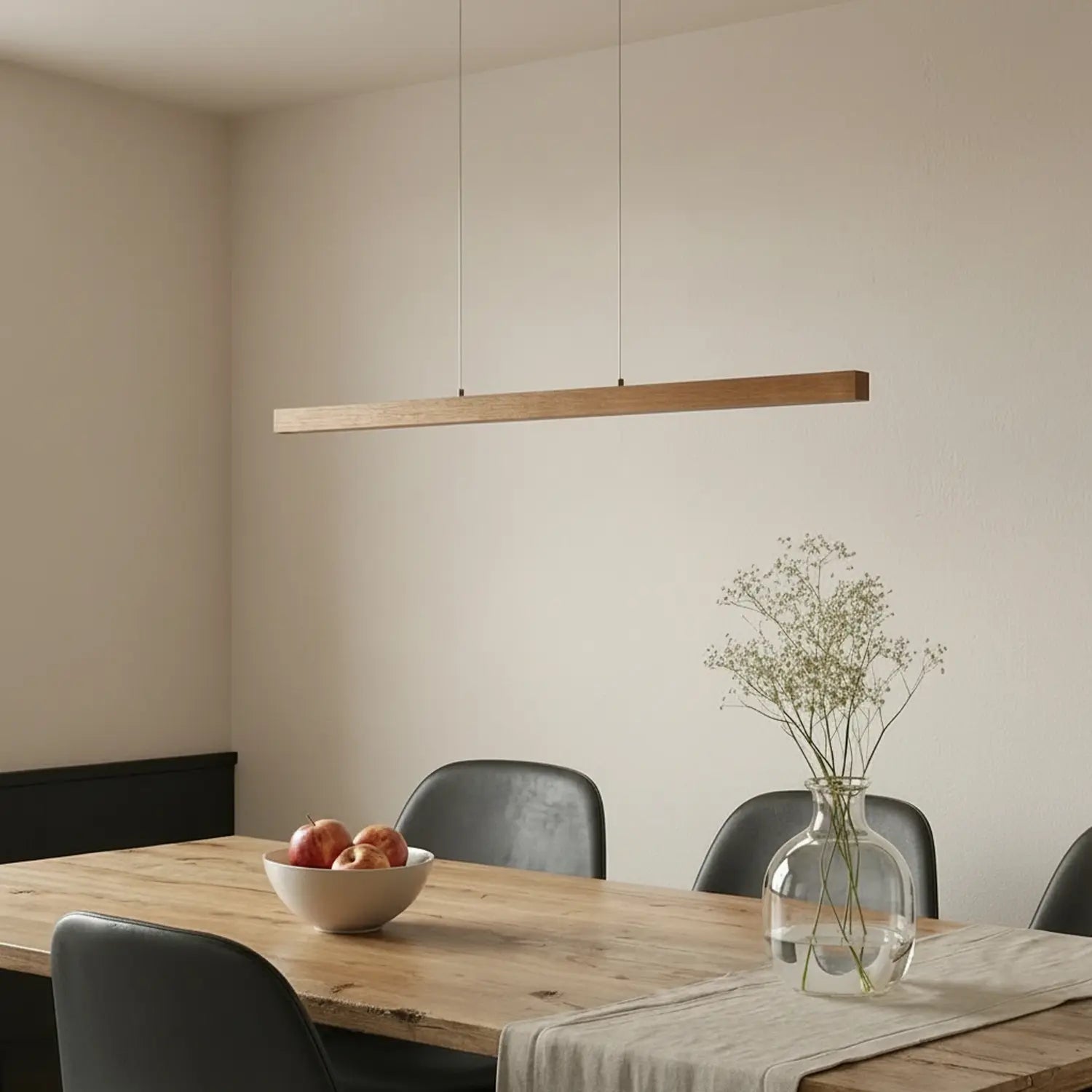 B-Ware Lucande Hängeleuchte Pendelleuchte Led Nihalo Holz Hell Dimmbar Cct 122 Cm
