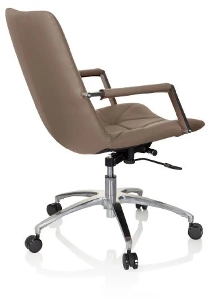B-Ware Hjh Office Bürostuhl Drehstuhl Stuhl Saranto Ii Kunstleder Braun Armlehne Retro  - 4251084675998