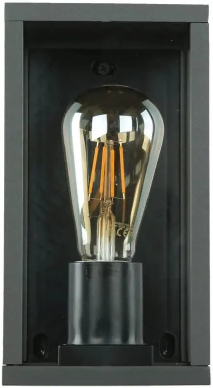 B-Ware Easylight Wandleuchte Metall Glas Anthrazit Ip44 Balkon Garten B:12 Cm E27 Led - 1