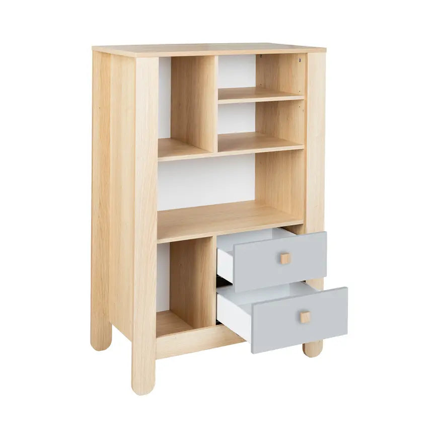 B-Ware Little One Standregal Regal Kinderzimmer Aufbewahrung Schrank Kommode Lichtgrau - 2000586670008