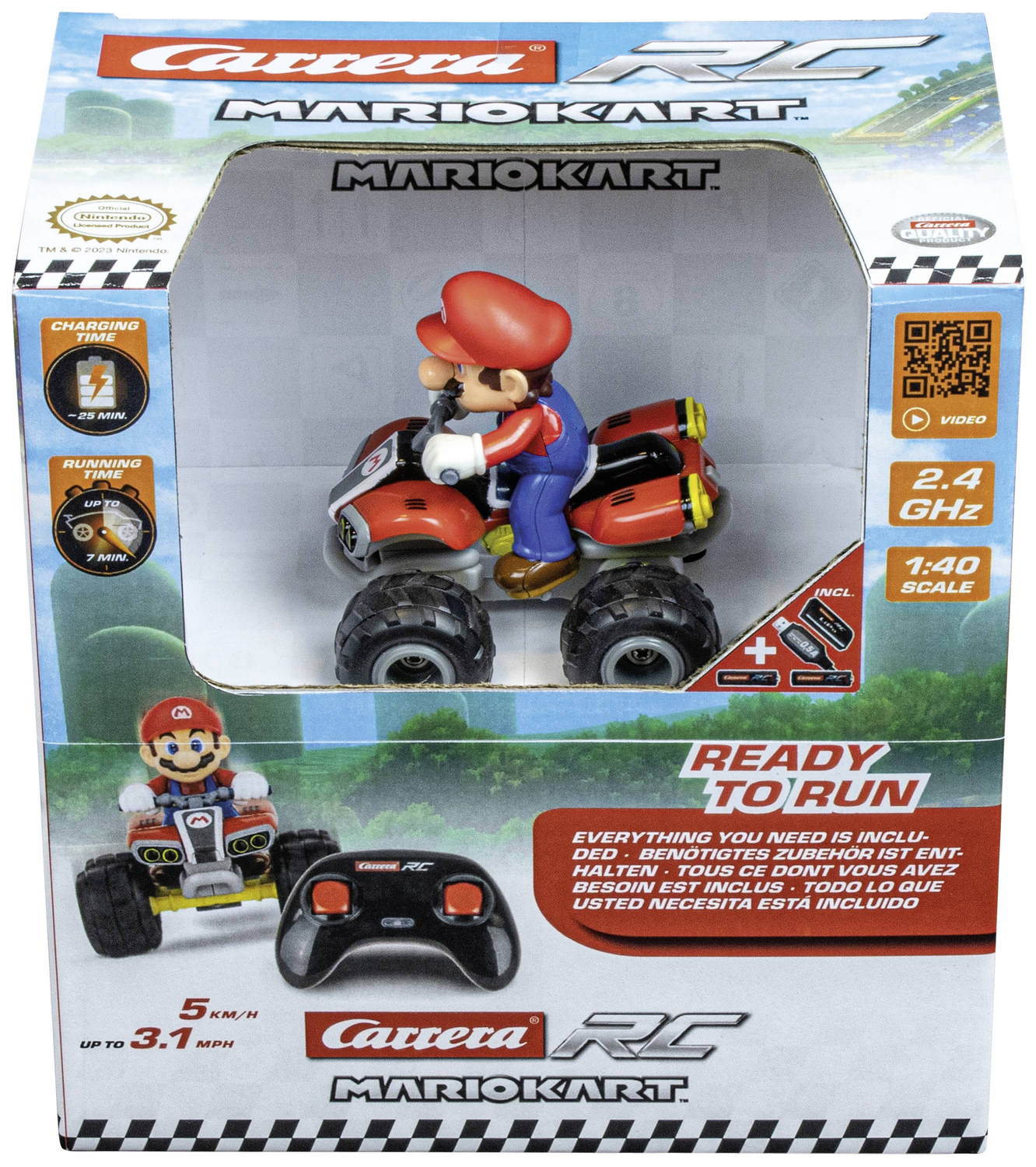 B-Ware Carrera 1:40 Rc Einsteiger Modellauto Elektro Rennwagen Mario Siehe Text/Foto - 9003150136248