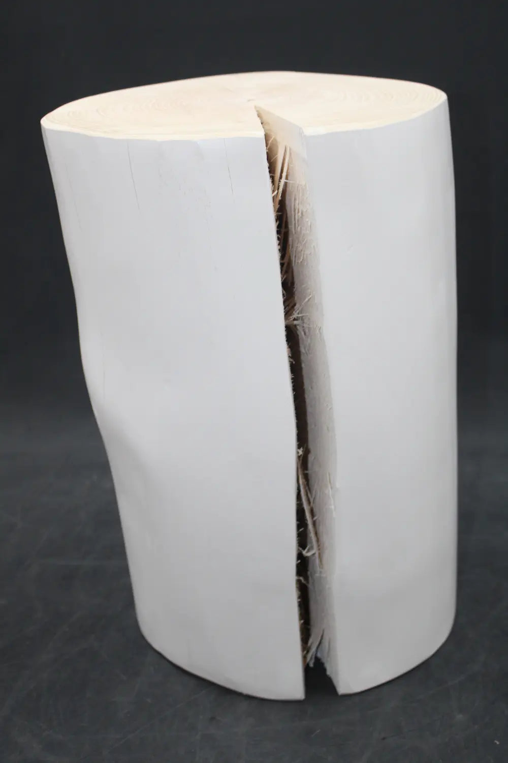 B-Ware Jan Kurtz Block Hocker Rund Weiß Sitzhocker Beistelltisch Couchtisch Siehe Text - 1