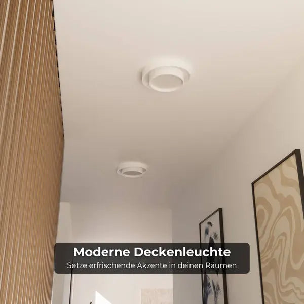 B-Ware Urelia Led Deckenleuchte 50cm Weiß 3420 Lm 2700 K Warmweiß Wohnzimmer Deckenlampe - 1
