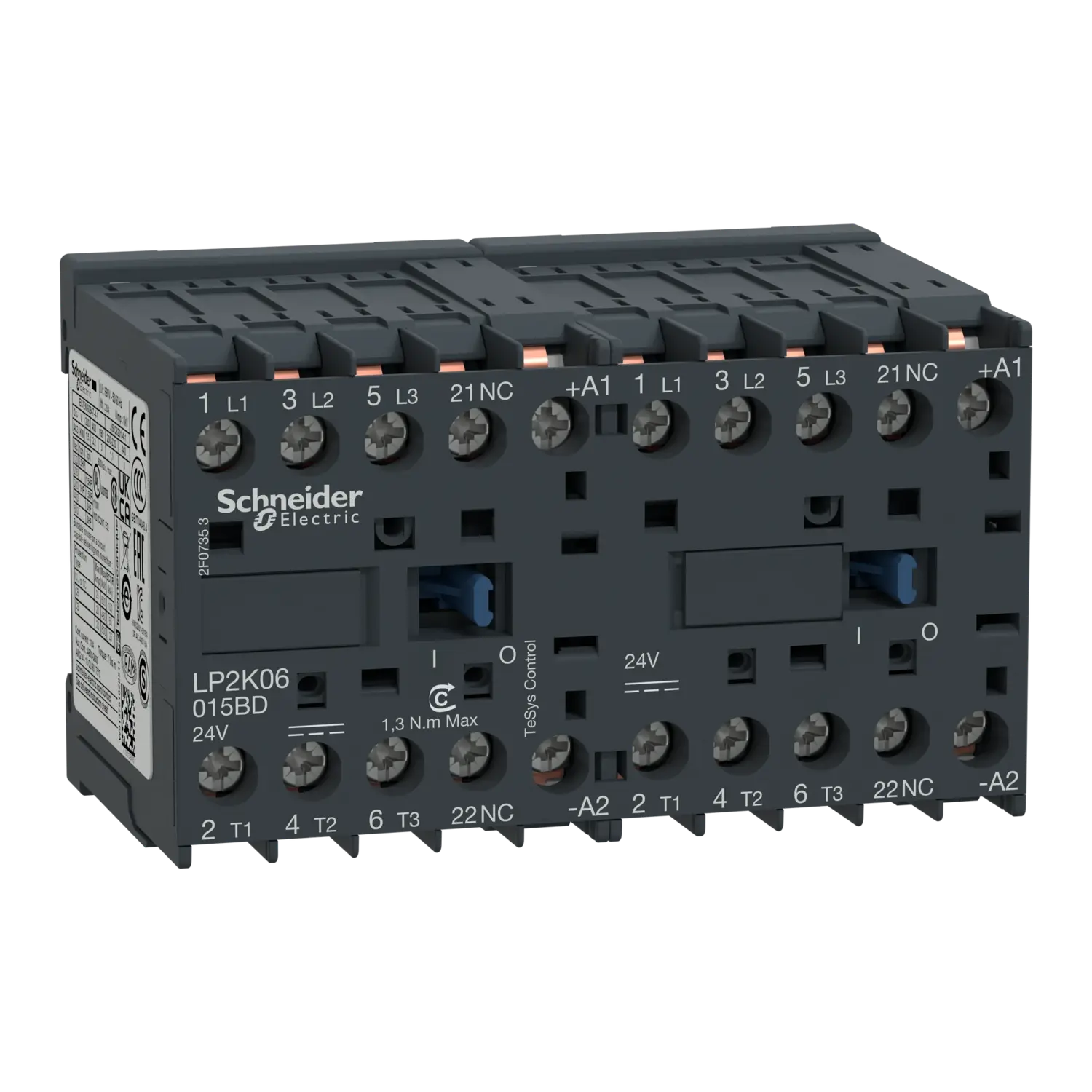 B-Ware Schneider Electric Wendeschützkombination Schütz Umschalter 3p 1ö 9 A 24 Vdc 4k W - 3389110498578
