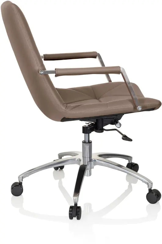 B-Ware Hjh Office Bürostuhl Drehstuhl Stuhl Saranto Ii Kunstleder Braun Armlehne Retro  - 4251084675998