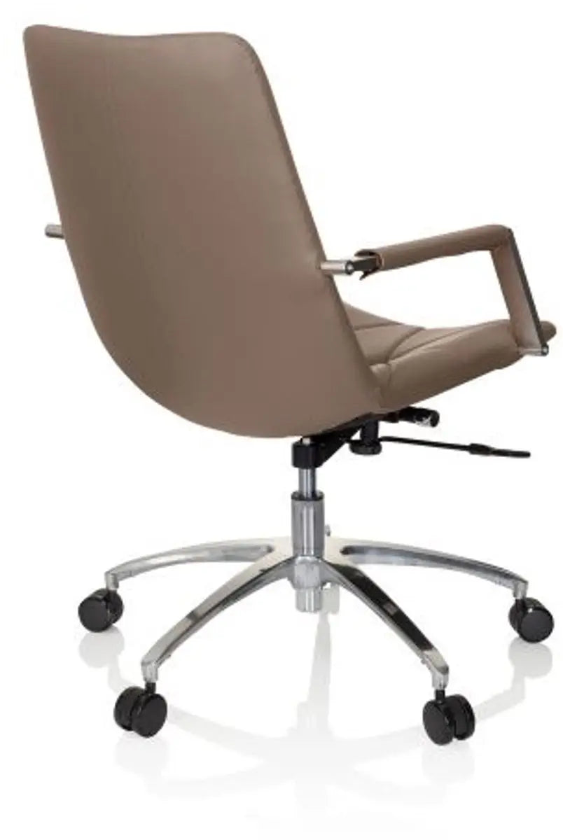 B-Ware Hjh Office Bürostuhl Drehstuhl Stuhl Saranto Ii Kunstleder Braun Armlehne Retro  - 4251084675998