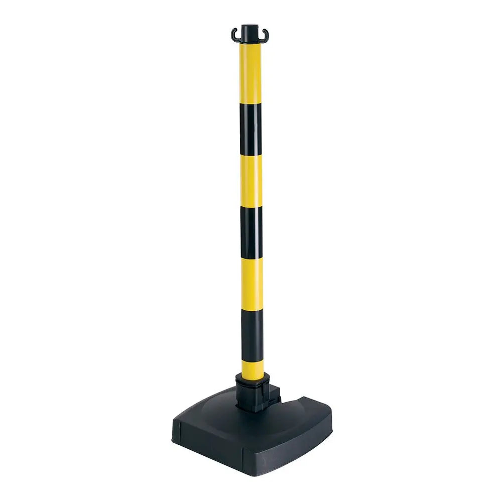 B-Ware Novap Pvc Pfosten Markierungspfosten Gelb Schwarz Bi Pose Sockel 4kg 4 Stück - 3306482000017